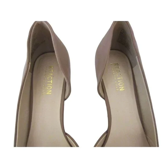 Kenneth Cole Reaction Eltinn D'Orsay Tan Leather Wedge Shoes Sz 7 1/2M - Picture 3 of 6